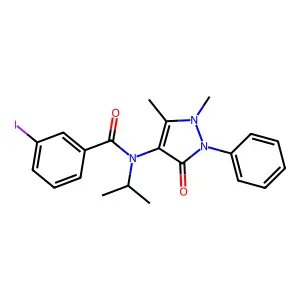 N-安替比林基-间碘-N-异丙基苯甲酰胺 structure