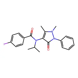 N-安替比林基-对碘-N-异丙基苯甲酰胺 structure