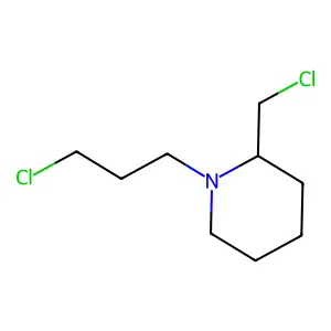 1-(gamma-Chloropropyl)-2-chloromethylpiperidine structure