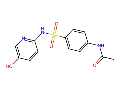 Acetamide, N-(4-(((5-hydroxy-2-pyridinyl)amino)sulfonyl)phenyl)- structure