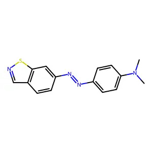 Benzenamine, 4-(1,2-benzisothiazol-6-ylazo)-N,N-dimethyl- structure