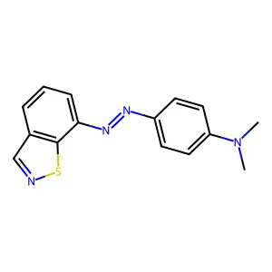 Benzenamine, 4-(1,2-benisothiazol-7-ylazo)-N,N-dimethyl- structure