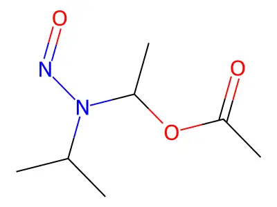 1-[Nitroso(propan-2-yl)amino]ethyl acetate structure