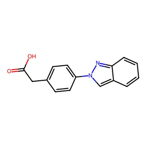 (对-(2H-吲唑-2-基)苯基)乙酸 structure