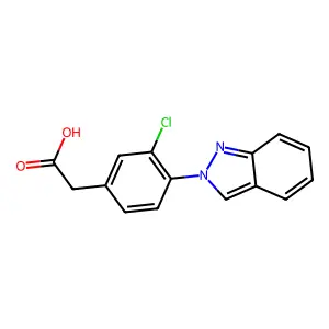 (3-氯-对-(2H-吲唑-2-基)苯基)乙酸 structure