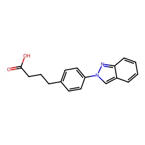 4-(对-(2H-吲唑-2-基)苯基)丁酸 structure
