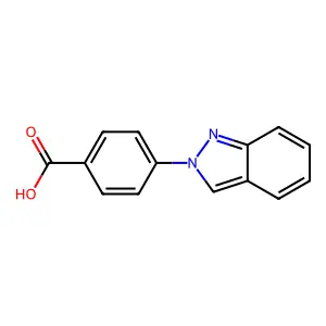 Benzoic acid, p-(2H-indazol-2-yl)- structure