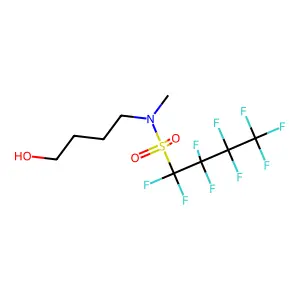 1-Butanesulfonamide, 1,1,2,2,3,3,4,4,4-nonafluoro-N-(4-hydroxybutyl)-N-methyl- structure