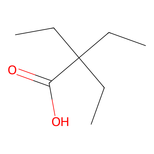 2,2-Diethylbutanoic acid structure