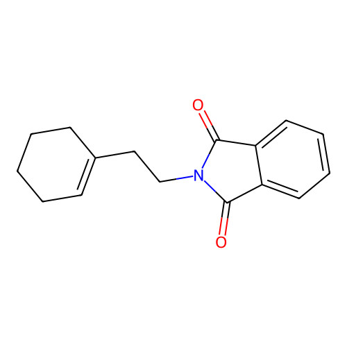 2-[2-(1-Cyclohexen-1-yl)ethyl]-1H-isoindole-1,3(2H)-dione structure
