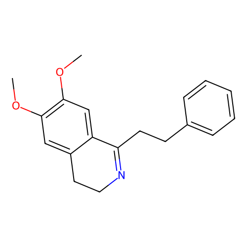 6,7-Dimethoxy-1-(2-phenylethyl)-3,4-dihydroisoquinoline structure