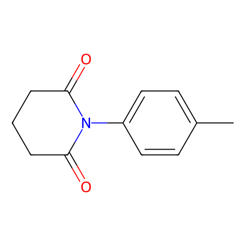 N-(P-Tolyl)glutarimide structure