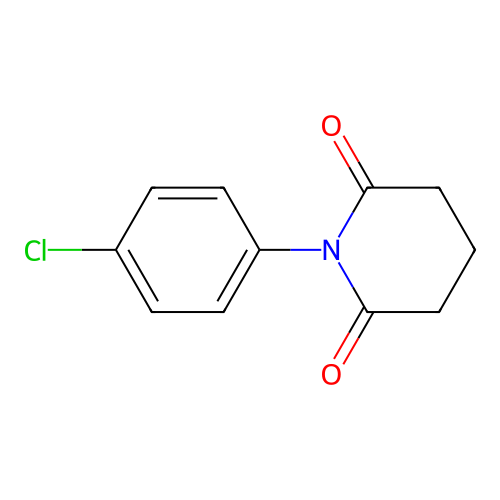 N-(4-Chlorophenyl)glutarimide structure