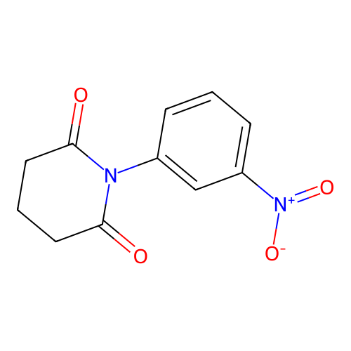 1-(3-Nitrophenyl)piperidine-2,6-dione structure