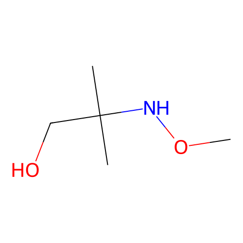 1-Propanol, 2-(methoxyamino)-2-methyl- structure