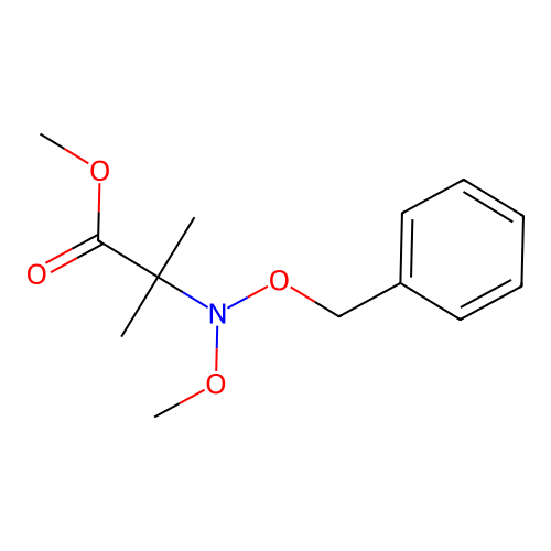 Methyl 2-[(benzyloxy)(methoxy)amino]-2-methylpropanoate structure