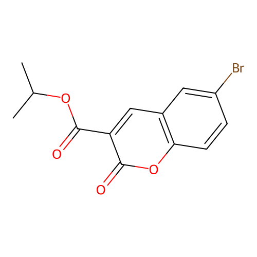propan-2-yl 6-bromo-2-oxo-2H-chromene-3-carboxylate structure