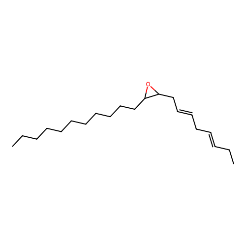(2S,3R)-2-((2Z,5Z)-octa-2,5-dienyl)-3-undecyloxirane structure