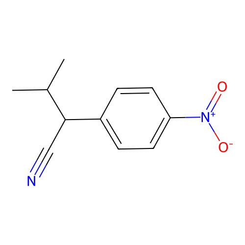 3-Methyl-2-(4-nitrophenyl)butanenitrile structure