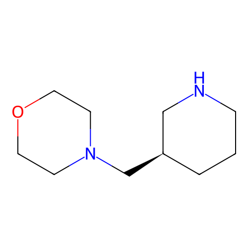 4-(((3R)-piperidin-3-yl)methyl)morpholine structure