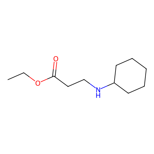Ethyl 3-(cyclohexylamino)propanoate structure
