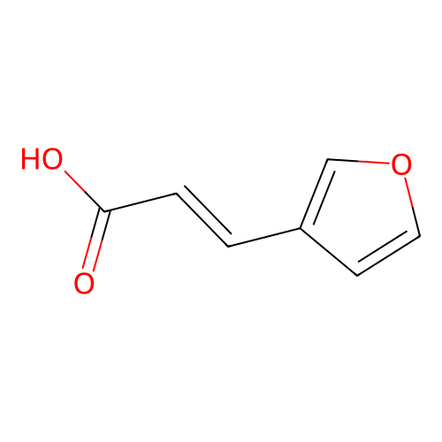 (2E)-3-(呋喃-3-基)丙烯酸 structure