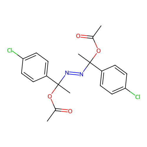 [1-[(E)-[1-acetyloxy-1-(4-chlorophenyl)ethyl]diazenyl]-1-(4- structure
