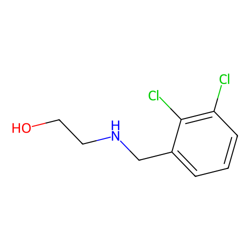 2-(2,3-Dichloro-benzylamino)-ethanol structure