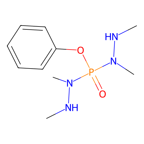 1,2-Dimethyl-1-[[methyl(methylamino)amino]-phenoxyphosphoryl]hydrazine structure