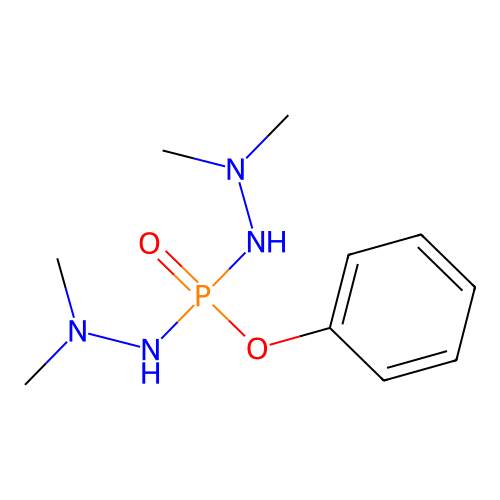 2-[(2,2-Dimethylhydrazinyl)-phenoxyphosphoryl]-1,1-dimethylhydrazine structure