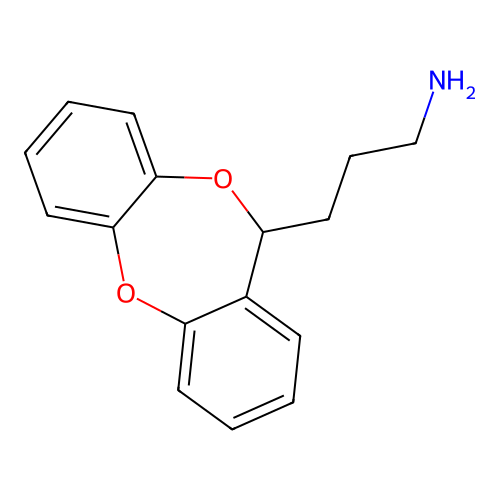 11H-Dibenzo(b,e)(1,4)dioxepin-11-propanamine, (+-)- structure