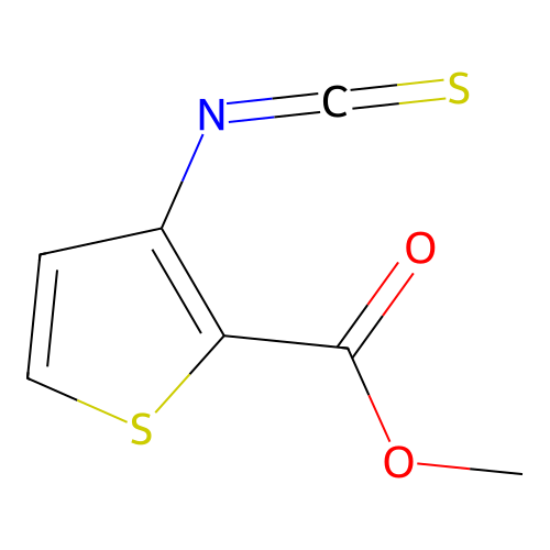 Methyl 3-isothiocyanatothiophene-2-carboxylate structure