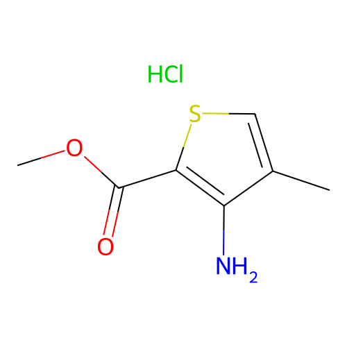 Methyl 3-amino-4-methylthiophene-2-carboxylate hydrochloride structure