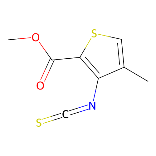 Methyl 3-isothiocyanato-4-methylthiophene-2-carboxylate structure