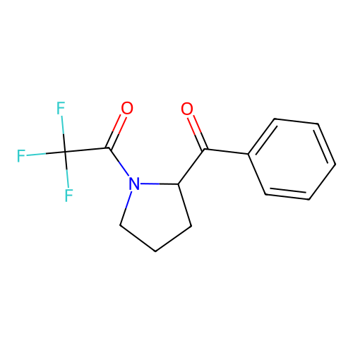1-(2-Benzoylpyrrolidin-1-yl)-2,2,2-trifluoroethanone structure