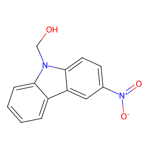 9H-Carbazole-9-methanol, 3-nitro- structure