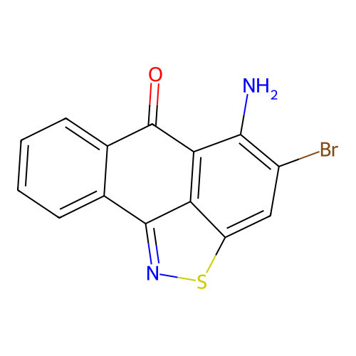 5-Amino-4-bromo-6H-anthra(9,1-cd)isothiazol-6-one structure