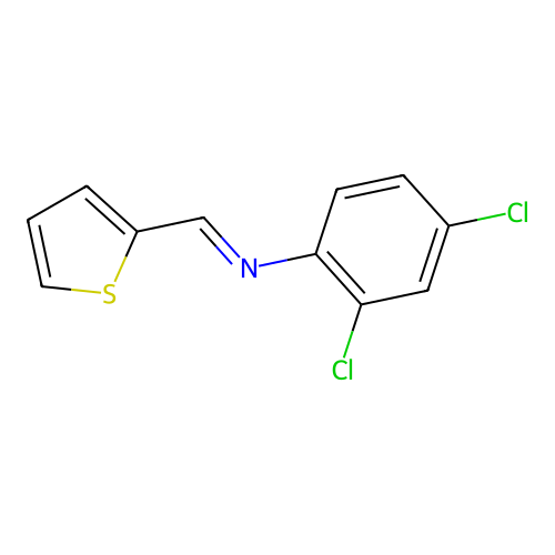2,4-Dichloro-N-(2-thienylmethylene)aniline structure