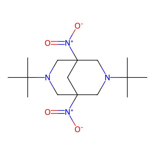 3,7-Ditert-butyl-1,5-dinitro-3,7-diazabicyclo[3.3.1]nonane structure
