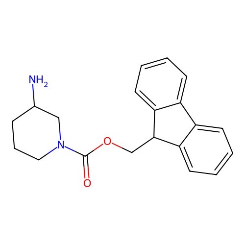 (9H-Fluoren-9-yl)methyl 3-aminopiperidine-1-carboxylate structure