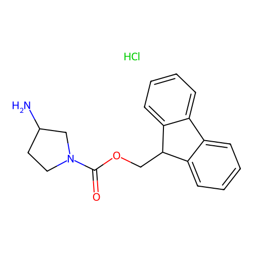 3-Amino-1-N-Fmoc-pyrrolidine hydrochloride structure
