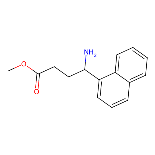 Methyl 4-amino-4-(naphthalen-1-YL)butanoate structure