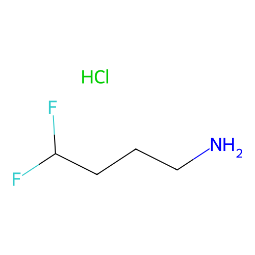 4,4-Difluorobutan-1-amine hydrochloride structure