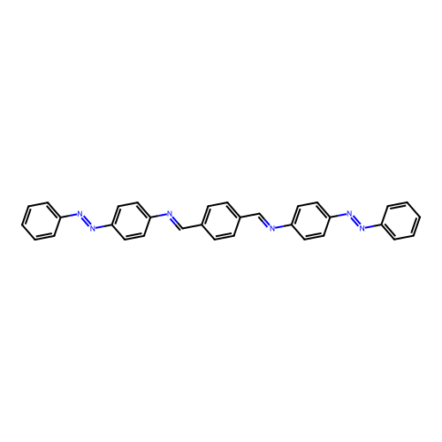 Benzenamine, N,N'-(1,4-phenylenedimethylidyne)bis[4-(2-phenyldiazenyl)- structure