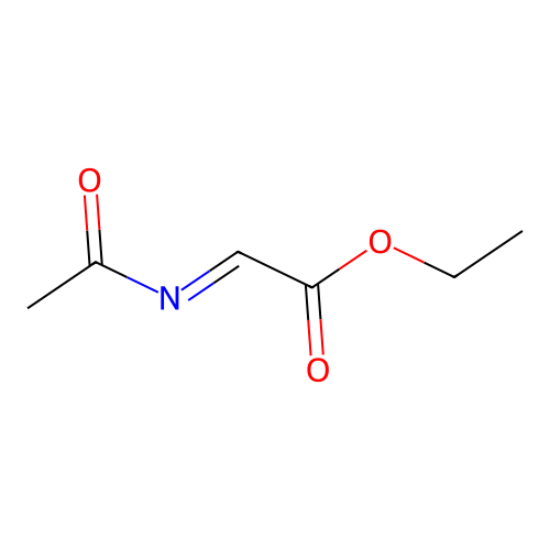 Acetic acid, (acetylimino)-, ethyl ester structure