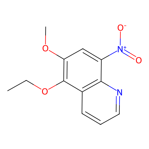 5-Ethoxy-6-methoxy-8-nitroquinoline structure