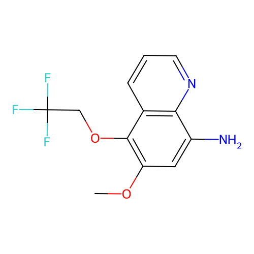 8-Amino-6-methoxy-5-(2,2,2-trifluoroethoxy)quinoline structure