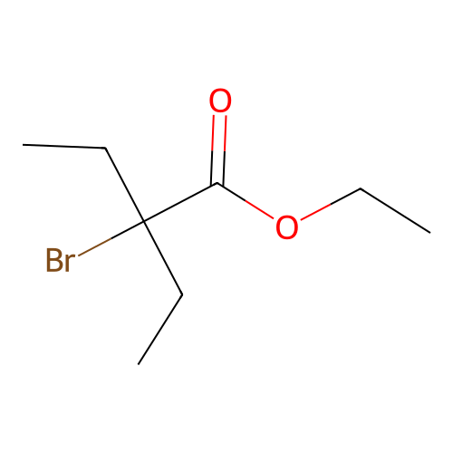 Ethyl 2-bromo-2-ethylbutanoate structure
