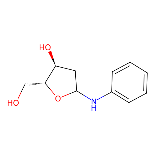2-Deoxy-N-phenyl-D-erytho-pentofuranosylamine structure