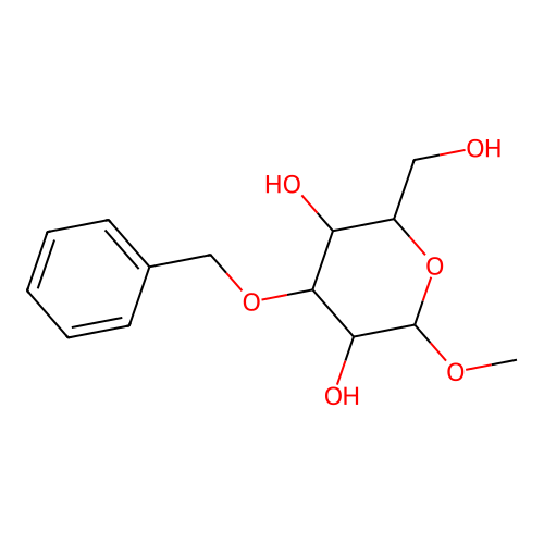 Methyl 3-O-benzyl-D-glucopyranoside structure